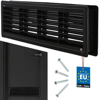 Kratka drzwiowa wentylacyjna łazienkowa do drzwi wc plastikowa 135x488 mm