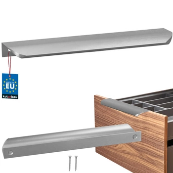 Uchwyt meblowy aluminium srebrny 192/212 mm