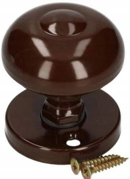 Gałka stała do przykręcenia uchwyt brązowa klamka