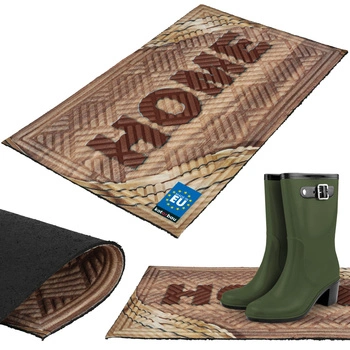 Wycieraczka 45x75 home brązowa pod dekoracyjna