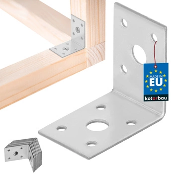 Kątownik ciesielski nierdzewny ocynkowany 50x50x35 mm zestaw 12 szt