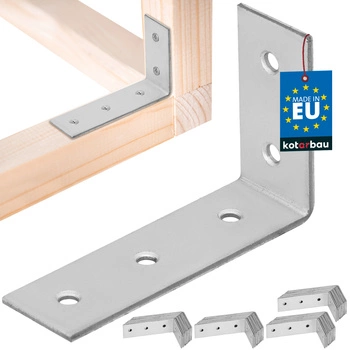 Kątownik ciesielski nierdzewny ocynkowany 50x80x25 mm zestaw 50 szt