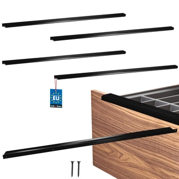 Uchwyt meblowy aluminium czarny mat 780/800 mm zestaw 4 szt