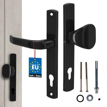 Klamko pochwyt na wkładkę do furtki bramy drzwi aluminium czarny 92 mm