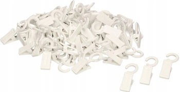 Żabka plastikowa do karnisza drewnianego zestaw 100 szt.