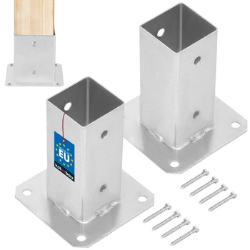 Podstawa słupa przykręcana 60x60 mm zestaw 2 szt.