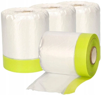 Folia malarska 85x33 plandeka ochronna z taśmą - 4 szt.