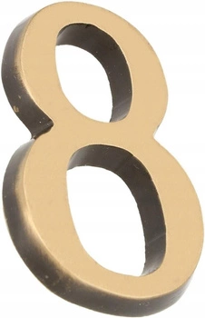 Cyfra na dom "8" numer domu na drzwi 3d 5cm patyna