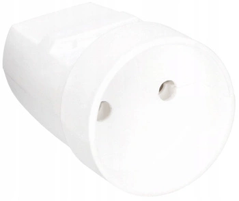 Gniazdo przenośne rozbieralne bez uziemienia - Kolor biały