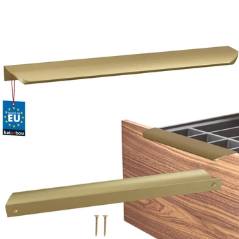 Uchwyt meblowy aluminium złoty mat 256/276 mm