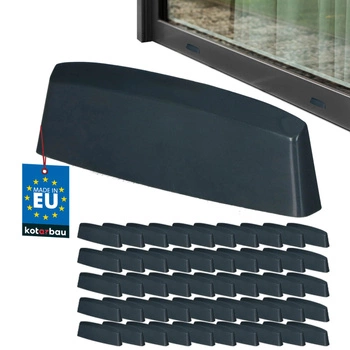 Zaślepka odwodnień do okien PCV antracyt 36 mm zestaw 50 szt