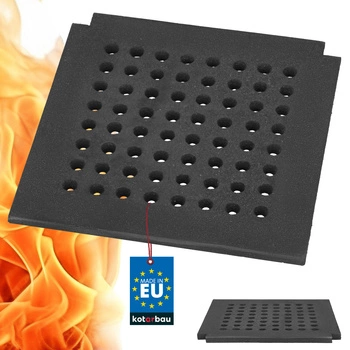 Ruszt żeliwny kominkowy do pieca 29x29 cm