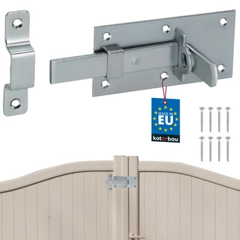 Zasuwa prosta uniwersalna do drzwi furtki bramki stalowa 130 mm