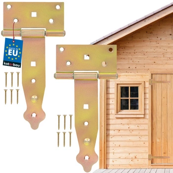 Zawias altanowy budowlany żółty 150 mm zestaw 2 szt.