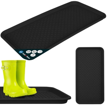 Ociekacz na buty plastikowy 38x76 cm - Kolor czarny