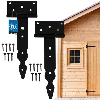 Zawias altanowy do drzwi okiennic altan t 200 mm zestaw 2 szt.