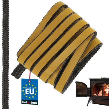 Taśma samoprzylepna do uszczelniania kominka pieca 15x4 mm 2,5 m