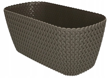 Doniczka 300 mm skrzynka balkonowa owalna - Kolor szary kamienny