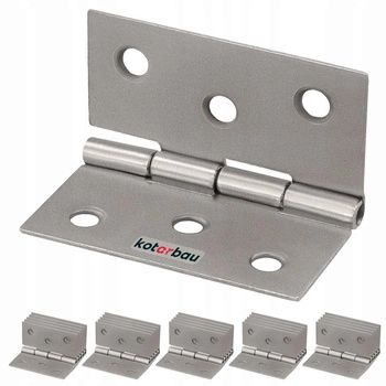 Zawias splatany skrzydełkowy 40 mm nikiel zestaw 25 szt.