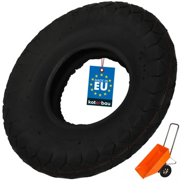 Opona do koła taczki wózków kostka 4-płócienna 44 cm