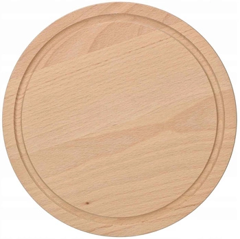 Deska okrągła drewniana kuchenna do krojenia - fi 20 cm