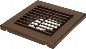 Kratka wentylacyjna kwadratowa fi 100mm abs brązowa