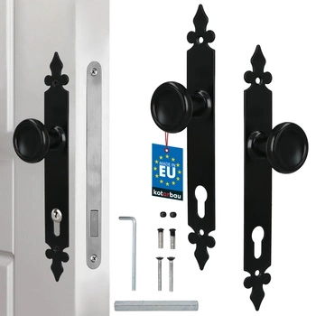 Gałko-gałka pochwyt do furtki bramki 90 mm na wkładkę