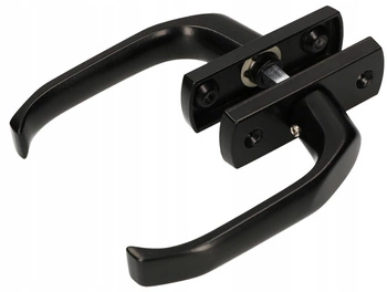 Klamka drzwiowa komplet 125 drzwi furtki bramy  2 szt. - Kolor czarny