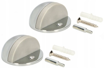 Odbojnik przykręcany odbój do drzwi stoper 45 mm - 2 szt. - Kolor chrom