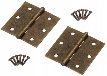 Zawias splatany uniwersalny 65 mm patyna zestaw 2 szt.