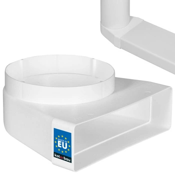 Kolano łącznikowe 204x60 wentylacyjne zmienne 150