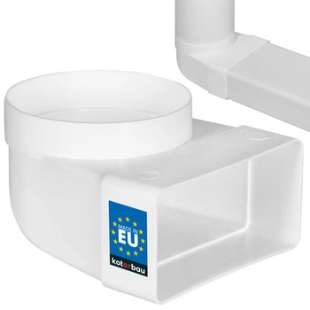 Kolano mimośrodowe 120x60 wentylacyjne kanału 100