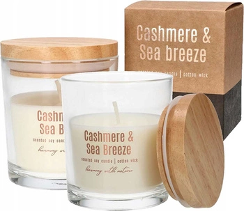 Świeca sojowa świeczka zapachowa szklanka zapach - 2 szt.