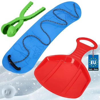 Zestaw do zabawy na śniegu snowboard jabłuszko automat do śnieżek