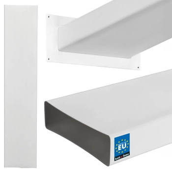 Kanał płaski wentylacyjny kabli 204x60 biały 100cm