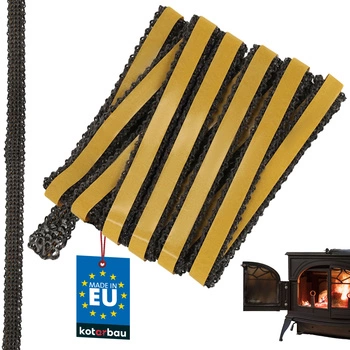 Taśma samoprzylepna do uszczelniania kominka pieca 12x3 mm 2,5 m