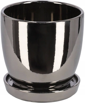 Doniczka osłonka ceramiczna z podstawką ⌀13