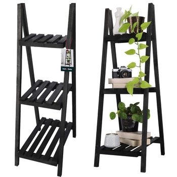 Kwietnik ogrodowy drewniany na kwiaty rośliny balkon taras czarny