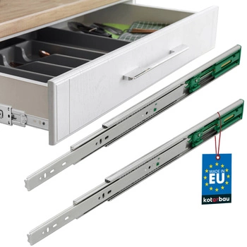 Prowadnica kulkowa do szuflad samodomyk pełen wysuw 400 mm zestaw 2 szt.
