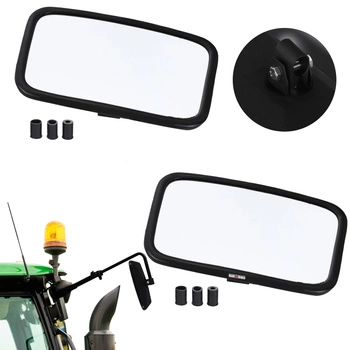 Lusterko zewnętrzne uniwersalne do ciągnika maszyn 25x16,5 cm zestaw 2 szt.