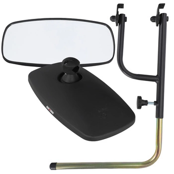 Lusterko na gałkę ze wspornikiem uniwersalnym do ciągnika 32x17 cm