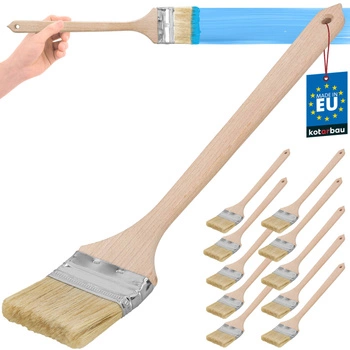 Pędzel wygięty do kaloryferów grzejników mały wąski 76 mm zestaw 10 szt.