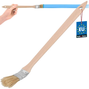 Pędzel wygięty płaski mały wąski do kaloryferów grzejników 25 mm