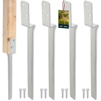 Podstawa słupa do huśtawki wbijana uniwersalna 50 cm zestaw 4 szt.