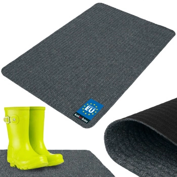 Wycieraczka do butów chłonna antypoślizgowa dywanik mata popielata 100x66 cm