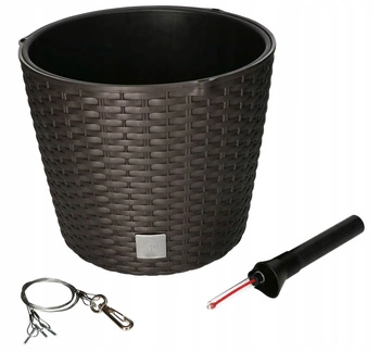 Doniczka donica wisząca rattan system nawadniania