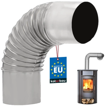 Kolanko kominowe piecowe do kozy pieca ø100 żaroodporne