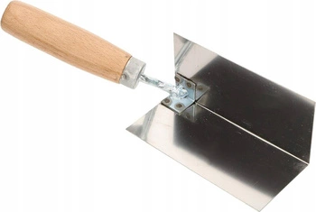 Kielnia kątowa łopatka szpachla stal nierdzewna 128x60mm
