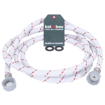 Wąż dopływowy w oplocie pralki zmywarki 2.5 m 3/4'