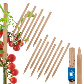 Paliki drewniane do pomidorów warzyw podpory ogrodowe 25 cm zestaw 15 szt.